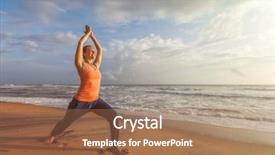  Presentation with kerala - Audience pleasing PPT theme consisting of beach on sunset kerala india backdrop and a coral colored foreground