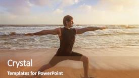  Presentation with kerala - PPT theme with beach on sunset kerala india background and a red colored foreground