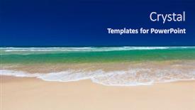  Presentation with queensland - PPT layouts with beach-on-the-east-side background and a dark gray colored foreground