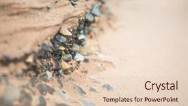  Presentation with tide - Audience pleasing PPT theme consisting of beach on the high tide backdrop and a lemonade colored foreground