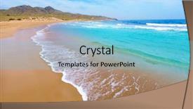  Presentation with fenway park - Cool new presentation theme with beach park near la manga backdrop and a light blue colored foreground