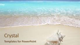  Presentation with pearl - Beautiful slide set featuring beach sand pearl necklace shell backdrop and a lemonade colored foreground