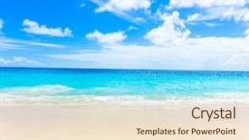  Presentation with jungle - Audience pleasing presentation consisting of beach scene - dream jungle palms backdrop and a lemonade colored foreground