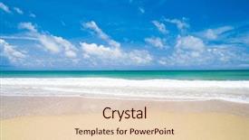  Presentation with divine healing - Cool new slide set with beach scene - windy holiday divine coastline backdrop and a lemonade colored foreground