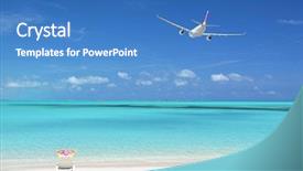 Presentation with bahamas - Theme featuring beach scene great exuma bahamas background and a teal colored foreground