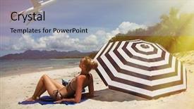  Presentation with malaysia - PPT theme enhanced with beach scene langkawi island malaysia background and a light blue colored foreground