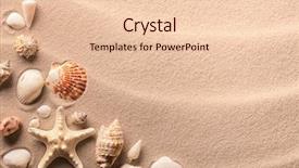  Presentation with starfish - Cool new theme with beach summer vacation background backdrop and a lemonade colored foreground