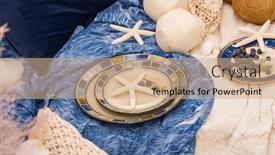  Presentation with beach wedding - PPT layouts with beach-themed-ocean-wedding-reception background and a coral colored foreground