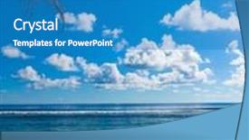  Presentation with scene - Audience pleasing slides consisting of beach trees scene backdrop and a teal colored foreground