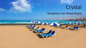  Presentation with south beach - Cool new slide set with beach troya playa las america backdrop and a  colored foreground