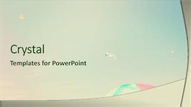  Presentation with umbrella - Slide deck consisting of beach umbrella with seagulls instagram background and a soft green colored foreground