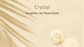  Presentation with palm beach - Presentation theme with beach-white-sand-with-shadow background and a lemonade colored foreground