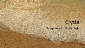  Presentation with old paper vintage album - Presentation design having beach with vintage old paper background and a  colored foreground