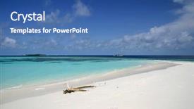  Presentation with maldives - Amazing slides having beach with white sand maldives backdrop and a ocean colored foreground