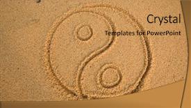  Presentation with yin yang - Colorful slides enhanced with beach with yin yang backdrop and a  colored foreground