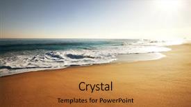  Presentation with southern beach grass - Amazing presentation design having beach backdrop and a gold colored foreground