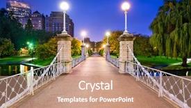  Presentation with boston - Presentation theme having beacon - boston massachusetts usa background and a coral colored foreground