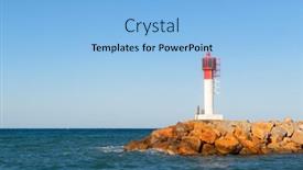  Presentation with coast - Presentation featuring beacon-at-banyuls-sur-mer background and a light blue colored foreground