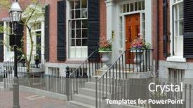  Presentation with apartments - Presentation theme having beacon hill apartments background and a gray colored foreground