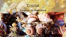  Presentation with sea shells - Audience pleasing theme consisting of beads-and-sea-shells backdrop and a yellow colored foreground