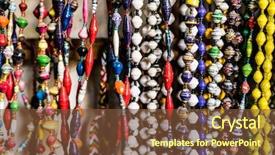  Presentation with flea - PPT layouts with beads at african flea market background and a tawny brown colored foreground
