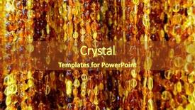  Presentation with holiday or mardi gras beads - Presentation design enhanced with beads from the baltic amber background and a tawny brown colored foreground