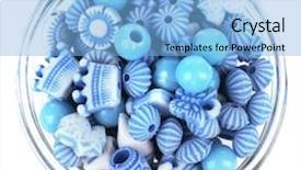  Presentation with bowl - Amazing presentation having beads in glass bowl isolated backdrop and a light blue colored foreground