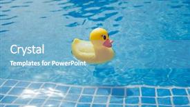  Presentation with rubber duck - Cool new presentation with yellow rubber duck in blue backdrop and a light blue colored foreground