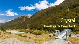  Presentation with new zealand - PPT theme enhanced with bealey-river-could-be-found background and a  colored foreground