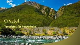  Presentation with new zealand - Slide deck featuring bealey-river-in-front background and a tawny brown colored foreground