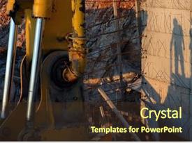 Beam Column Slab Shadows Of Workers Casting Concrete PPT template 32 ...
