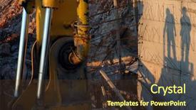  Presentation with roof - Beautiful theme featuring beam column slab - shadows of workers casting concrete backdrop and a tawny brown colored foreground