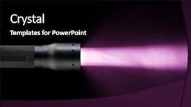  Presentation with smoke - Colorful slide deck enhanced with beam of focused purple light backdrop and a black colored foreground