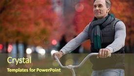  Presentation with man riding big bike motor - Presentation theme having beamriding - digital composite of handsome man background and a tawny brown colored foreground