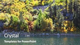  Presentation with yellow wood - Beautiful PPT theme featuring beams of the midday backdrop and a gray colored foreground