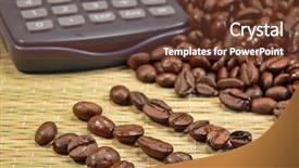  Presentation with accounting - Beautiful PPT layouts featuring bean counter - accounting concept backdrop and a tawny brown colored foreground