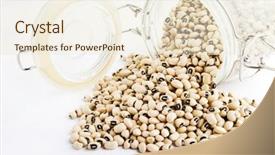  Presentation with black eye doctor - Amazing slide deck having bean counting - black eyed peas backdrop and a cream colored foreground