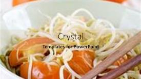  Presentation with bean sprouts - 