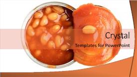  Presentation with beans - Slides having kidney diet - top view of tomato sauce background and a red colored foreground