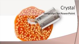  Presentation with tin mining - Amazing theme having beans in tin can backdrop and a  colored foreground