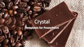  Presentation with sack of coffee beans - Beautiful PPT layouts featuring beans lay on on burlap backdrop and a tawny brown colored foreground