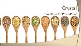  Presentation with lentils - Theme enhanced with beans lentils and pea background and a cream colored foreground