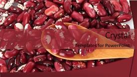  Presentation with beans - PPT layouts featuring beans on the fabric background background and a  colored foreground