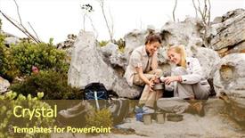  Presentation with baking freshly baked pie fresh - Slide set featuring beans while they are camping background and a  colored foreground