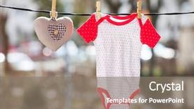  Presentation with baby bear - Amazing theme having bear hanging on the clothesline backdrop and a  colored foreground