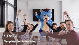  Presentation with teddy bear - Cool new theme with bear having fun with bussin backdrop and a violet colored foreground