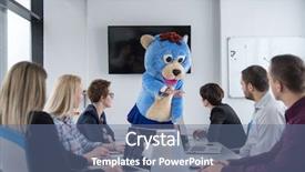  Presentation with teddy bear - Cool new slide deck with bear having fun with bussin backdrop and a ocean colored foreground