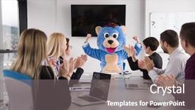  Presentation with bussines - Amazing PPT layouts having bear having fun with bussin backdrop and a  colored foreground