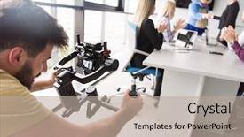  Presentation with bussines - Colorful slide deck enhanced with bear having fun with bussin backdrop and a mint green colored foreground