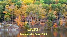  Presentation with mountain water - Audience pleasing presentation design consisting of bear mountain with hudson river backdrop and a tawny brown colored foreground